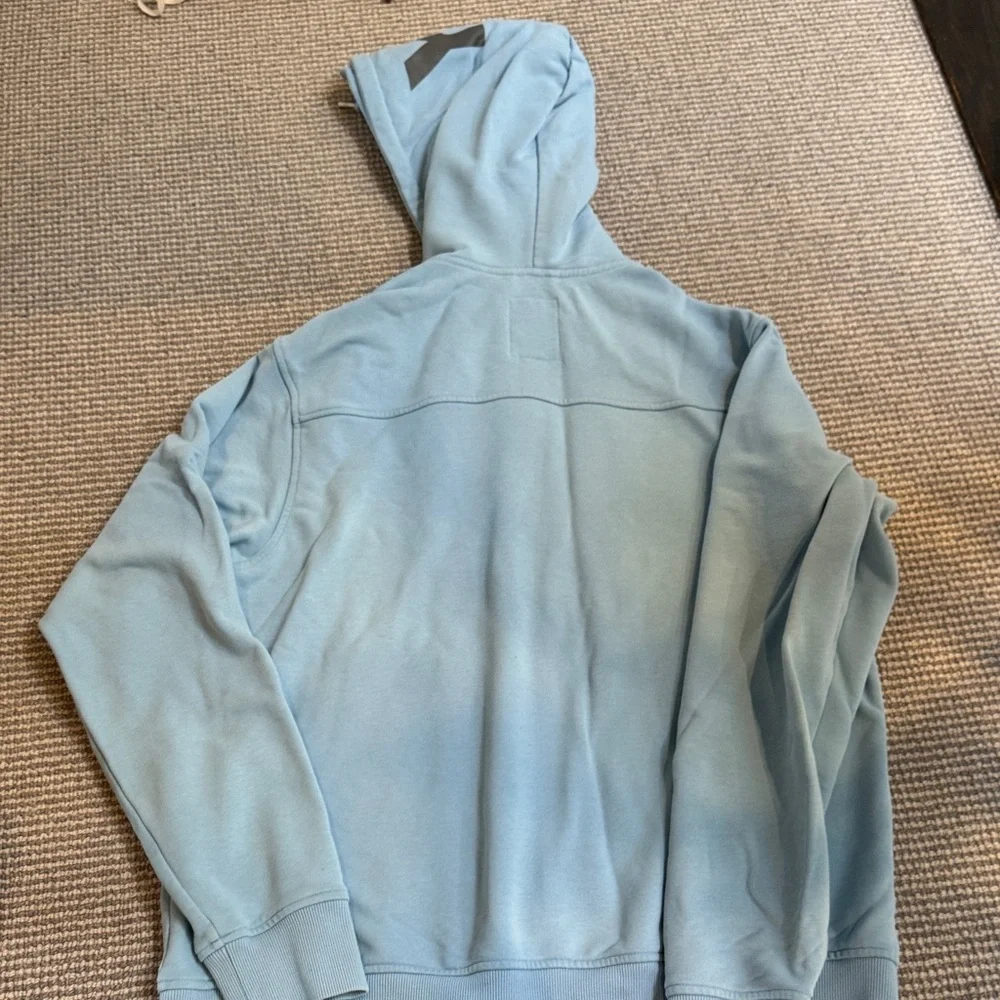 Y-3 Sky Blue Hoodie with Black Logo - Picture 5 of 7